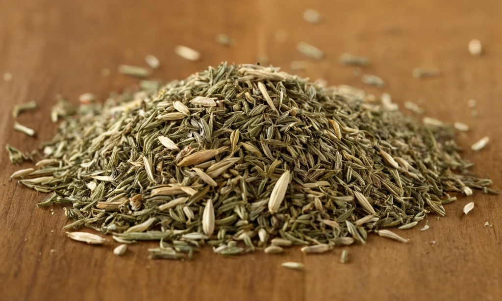 Anise seco (también conocido como Pimpinella) semilla con una mezcla de ingredientes herbales