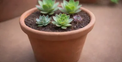 Mujer mostrando sus plantas cómo crecer más rápido proporcionando excelente cuidado con instrucciones detalladas sobre el crecimiento de plantas en el fondo.