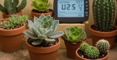 Planta suculenta adorable en primer plano