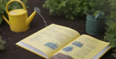 Gafas de sol en las manos podando plantas mientras texto lee Consejos para refrescar su suelo. Esto podría referirse a consejos de jardinería o jardinería