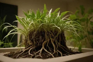 Las plantas se marchitan a medida que su crecimiento está inhibido por el espacio encerrado