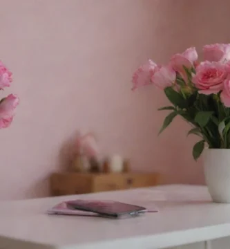 Un colorido jardín lleno de rosas y otras flores para decoración interior en forma de escultura abstracta hecha de flores. Un disparo de cerca del diseño intrincado.