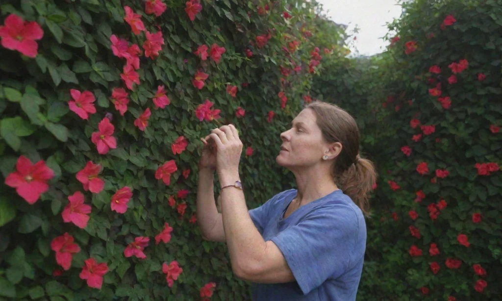 Una selección de robustas plantas de flores entrenadas para soportar el peso