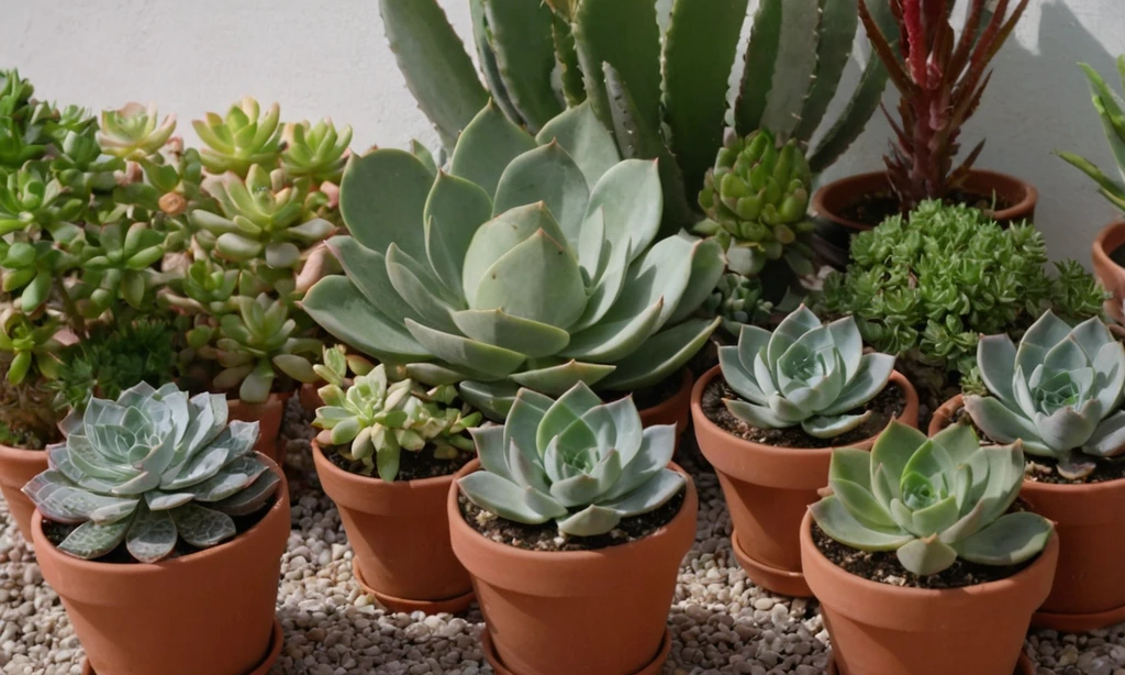 Pequeño grupo de plantas discutiendo la mejor estrategia de crecimiento entre sí mientras los horticulturistas observan desde lejos. En inglés: ¿Cuál es la elección superior?